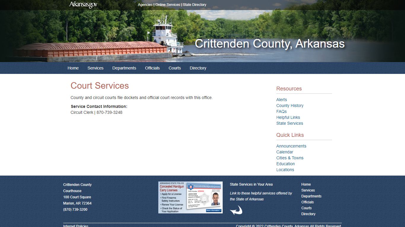 Court Services - Crittenden County, Arkansas