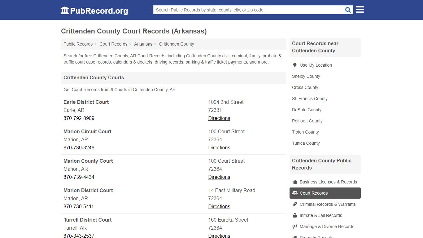 Free Crittenden County Court Records (Arkansas Court Records)